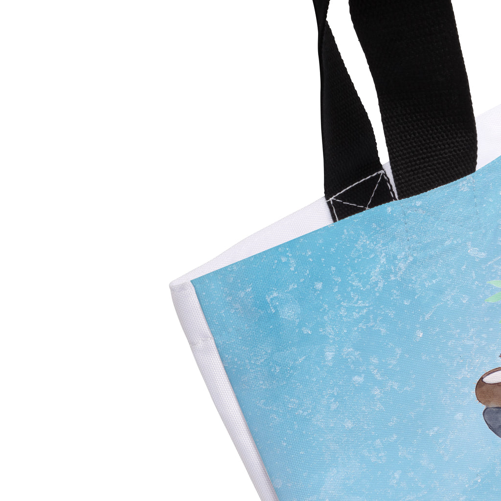 Shopper Pinguin Kokosnuss Beutel, Einkaufstasche, Tasche, Strandtasche, Einkaufsbeutel, Shopper, Schultasche, Freizeittasche, Tragebeutel, Schulbeutel, Alltagstasche, Pinguin, Aloha, Hawaii, Urlaub, Kokosnuss, Pinguine