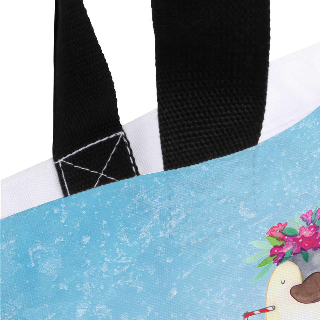 Shopper Pinguin Kokosnuss Beutel, Einkaufstasche, Tasche, Strandtasche, Einkaufsbeutel, Shopper, Schultasche, Freizeittasche, Tragebeutel, Schulbeutel, Alltagstasche, Pinguin, Aloha, Hawaii, Urlaub, Kokosnuss, Pinguine