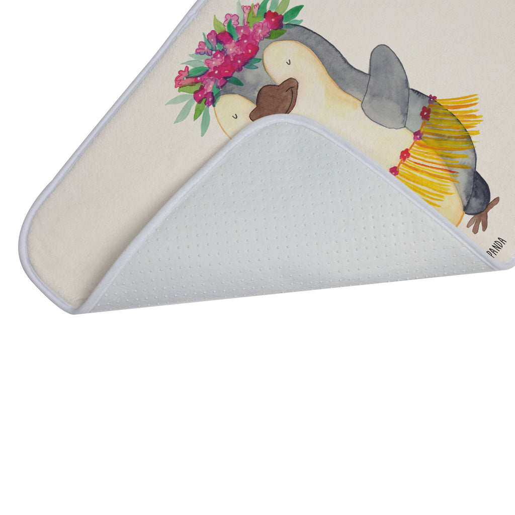 Badvorleger Pinguin Kokosnuss Badematte, Badteppich, Duschvorleger, Badezimmerteppich, Badezimmermatte, Badvorleger, Duschmatte, Duschteppich, Pinguin, Aloha, Hawaii, Urlaub, Kokosnuss, Pinguine