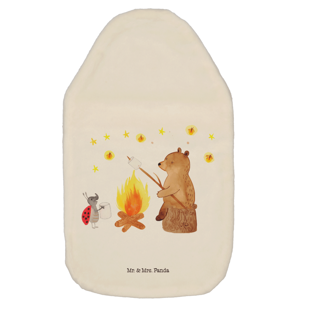 Wärmflasche Bär & Marienkäfer Lagerfeuer Wärmekissen, Kinderwärmflasche, Körnerkissen, Wärmflaschenbezug, Wärmflasche mit Bezug, Bär, Teddy, Teddybär, Lagerfeuer