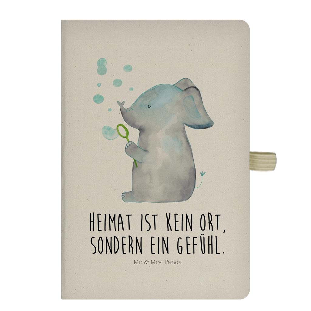 DIN A5 Baumwoll Notizbuch Elefant Seifenblasen Notizen, Eintragebuch, Tagebuch, Notizblock, Adressbuch, Journal, Kladde, Skizzenbuch, Notizheft, Schreibbuch, Schreibheft, Tiermotive, Gute Laune, lustige Sprüche, Tiere, Elefant, Elefanten, Dickhäter, Rüsseltier, Seifenblasen, Liebe, Heimat, Gefühl. Daheim, Liebesbeweis, Liebesspruch