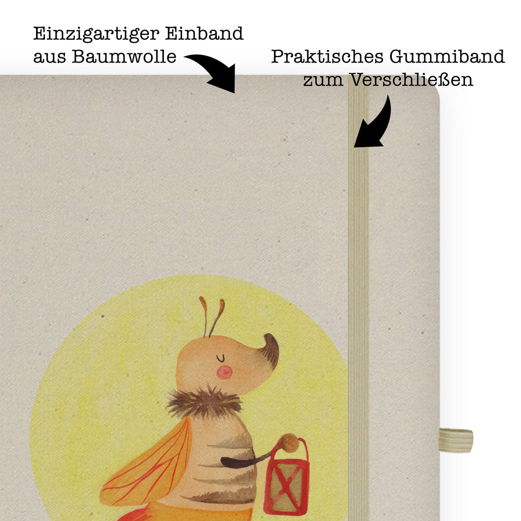DIN A5 Baumwoll Notizbuch Glühwürmchen Notizen, Eintragebuch, Tagebuch, Notizblock, Adressbuch, Journal, Kladde, Skizzenbuch, Notizheft, Schreibbuch, Schreibheft, Tiermotive, Gute Laune, lustige Sprüche, Tiere, Glühwürmchen, Glühwurm, Falter, Liebe, Leuchten, magisch, Liebesbeweis, Lieblingsmensch, Verlobung, Heiratsantrag, Jahrestag, Liebesspruch