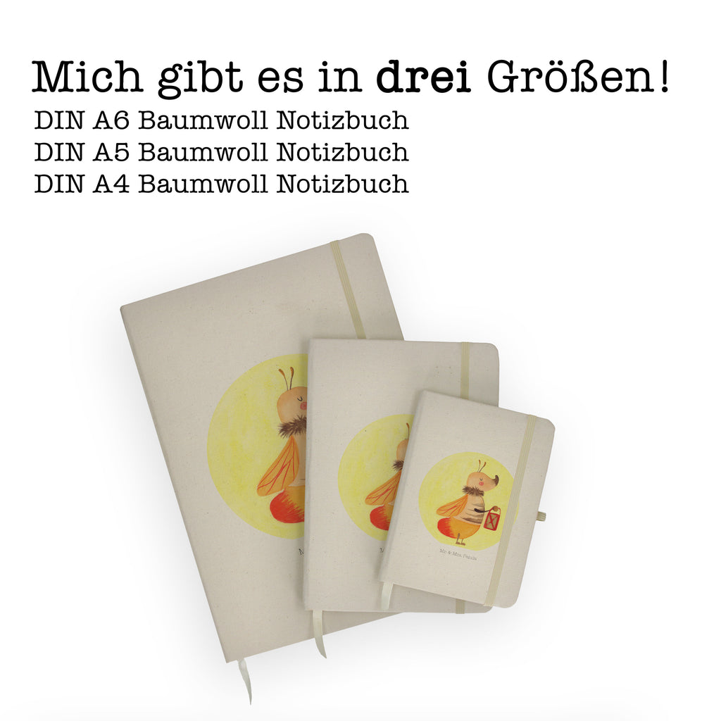 DIN A5 Baumwoll Notizbuch Glühwürmchen Notizen, Eintragebuch, Tagebuch, Notizblock, Adressbuch, Journal, Kladde, Skizzenbuch, Notizheft, Schreibbuch, Schreibheft, Tiermotive, Gute Laune, lustige Sprüche, Tiere, Glühwürmchen, Glühwurm, Falter, Liebe, Leuchten, magisch, Liebesbeweis, Lieblingsmensch, Verlobung, Heiratsantrag, Jahrestag, Liebesspruch