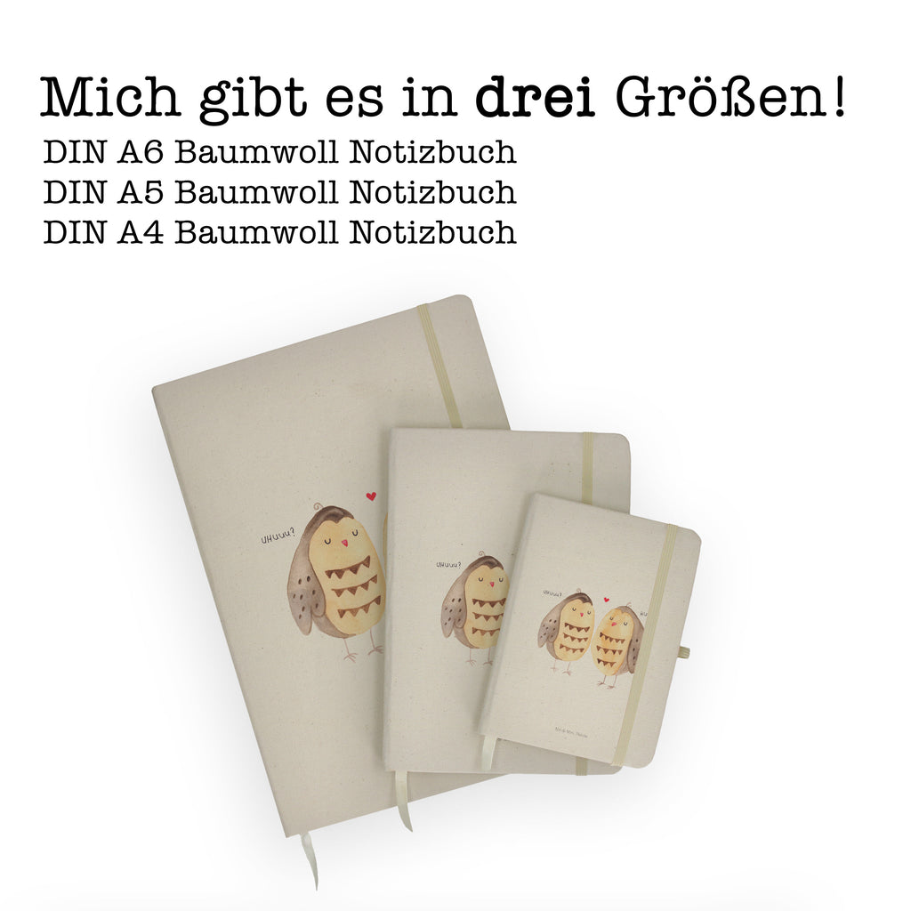 DIN A5 Baumwoll Notizbuch Eule Liebe Notizen, Eintragebuch, Tagebuch, Notizblock, Adressbuch, Journal, Kladde, Skizzenbuch, Notizheft, Schreibbuch, Schreibheft, Eule, Eule Deko, Liebe, Hochzeit Spruch, Owl, All you need is love, Liebe Spruch, Freundin Geschenk, Freund, Wortspiel lustig