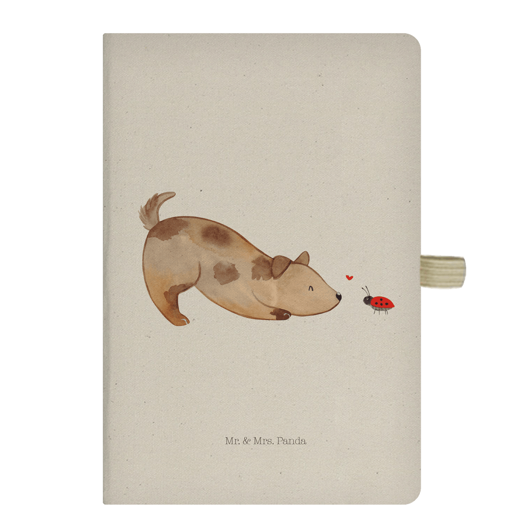 DIN A5 Baumwoll Notizbuch Hund Marienkäfer Notizen, Eintragebuch, Tagebuch, Notizblock, Adressbuch, Journal, Kladde, Skizzenbuch, Notizheft, Schreibbuch, Schreibheft, Hund, Hundemotiv, Haustier, Hunderasse, Tierliebhaber, Hundebesitzer, Sprüche, Hunde, Hundespruch, Marienkäfer, Mischling, Mischlinghund