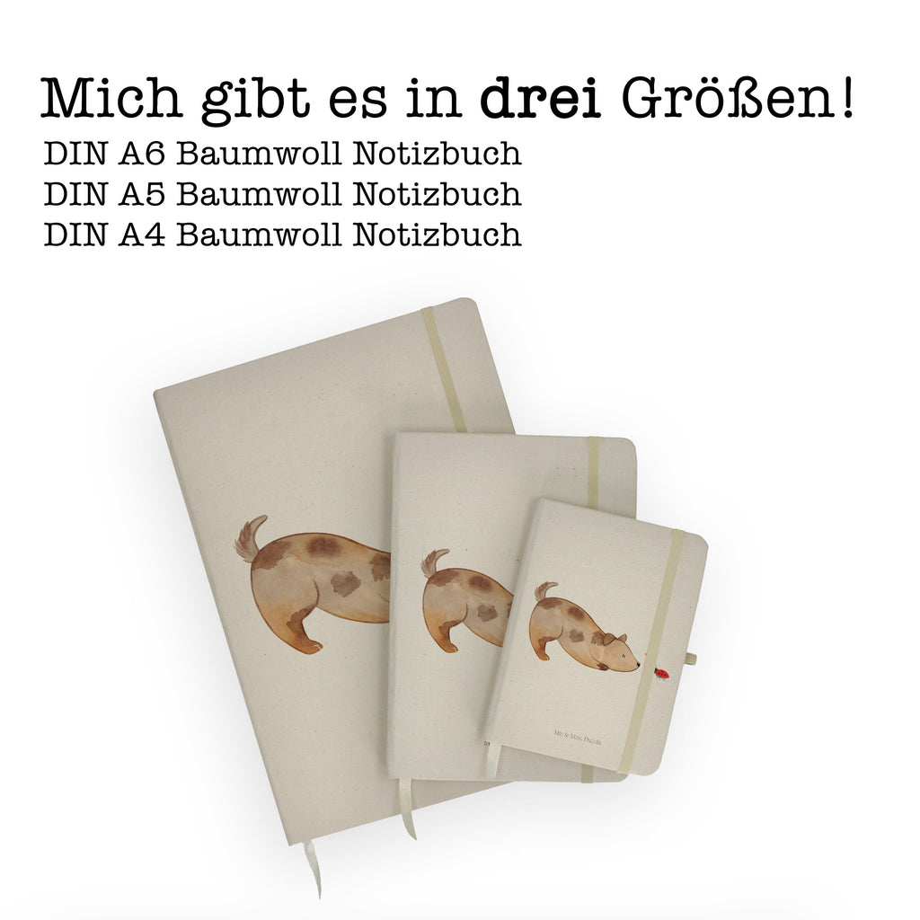 DIN A5 Baumwoll Notizbuch Hund Marienkäfer Notizen, Eintragebuch, Tagebuch, Notizblock, Adressbuch, Journal, Kladde, Skizzenbuch, Notizheft, Schreibbuch, Schreibheft, Hund, Hundemotiv, Haustier, Hunderasse, Tierliebhaber, Hundebesitzer, Sprüche, Hunde, Hundespruch, Marienkäfer, Mischling, Mischlinghund