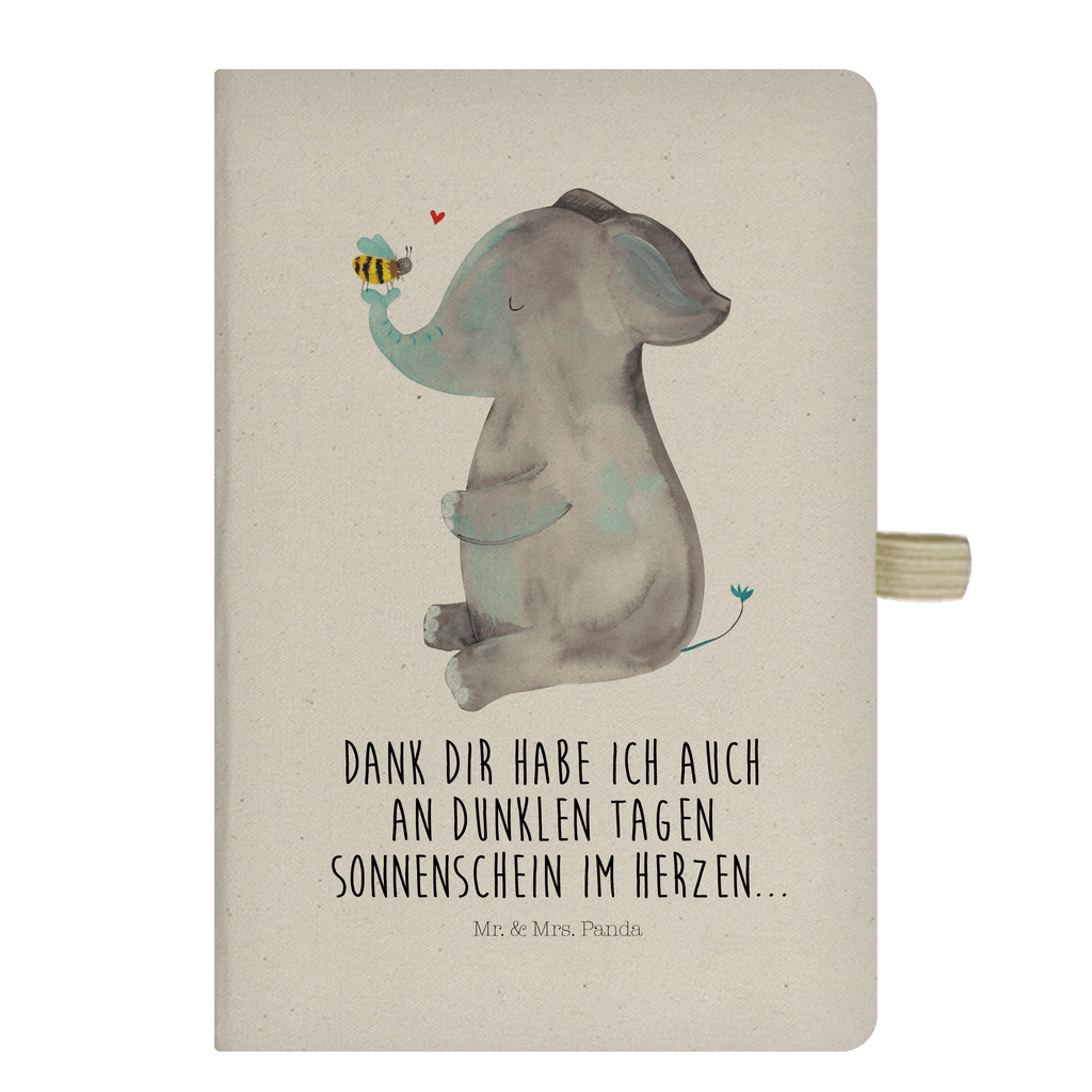 DIN A5 Baumwoll Notizbuch Elefant & Biene Notizen, Eintragebuch, Tagebuch, Notizblock, Adressbuch, Journal, Kladde, Skizzenbuch, Notizheft, Schreibbuch, Schreibheft, Tiermotive, Gute Laune, lustige Sprüche, Tiere, Elefant, Biene, Liebe, Liebesbeweis, Jahrestag, Liebesgeschenk, Heiratsantrag, Hochzeitsgeschenk, Liebesspruch