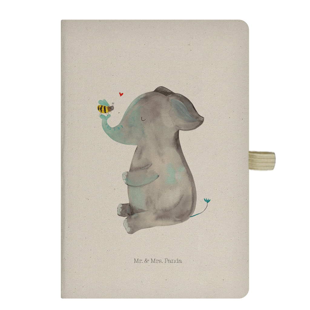 DIN A5 Baumwoll Notizbuch Elefant & Biene Notizen, Eintragebuch, Tagebuch, Notizblock, Adressbuch, Journal, Kladde, Skizzenbuch, Notizheft, Schreibbuch, Schreibheft, Tiermotive, Gute Laune, lustige Sprüche, Tiere, Elefant, Biene, Liebe, Liebesbeweis, Jahrestag, Liebesgeschenk, Heiratsantrag, Hochzeitsgeschenk, Liebesspruch