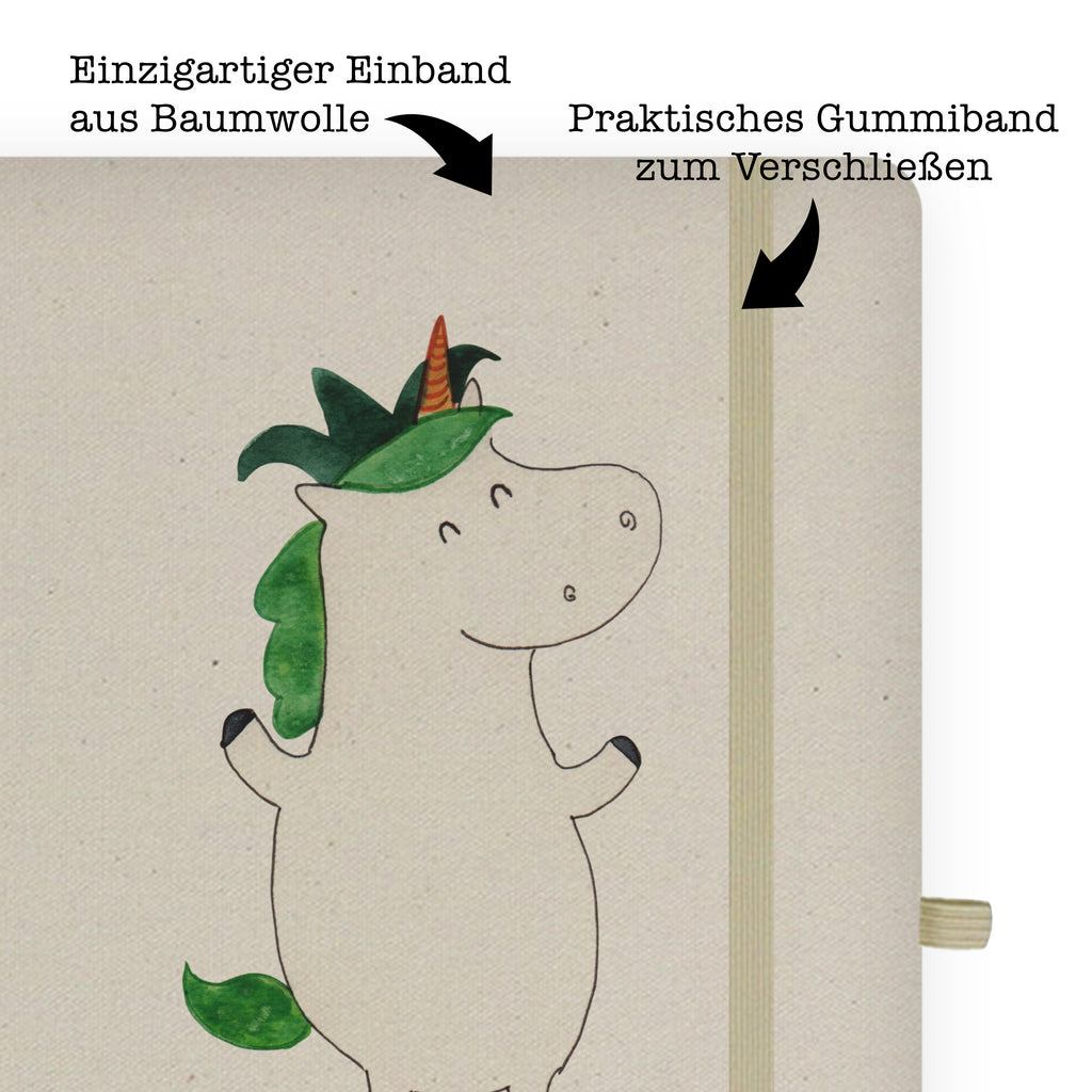 DIN A4 Baumwoll Notizbuch Einhorn Joker Notizen, Eintragebuch, Tagebuch, Notizblock, Adressbuch, Journal, Kladde, Skizzenbuch, Notizheft, Schreibbuch, Schreibheft, Einhorn, Einhörner, Einhorn Deko, Pegasus, Unicorn, Hofnarr, Kasper, Gaukler, Mittelalter