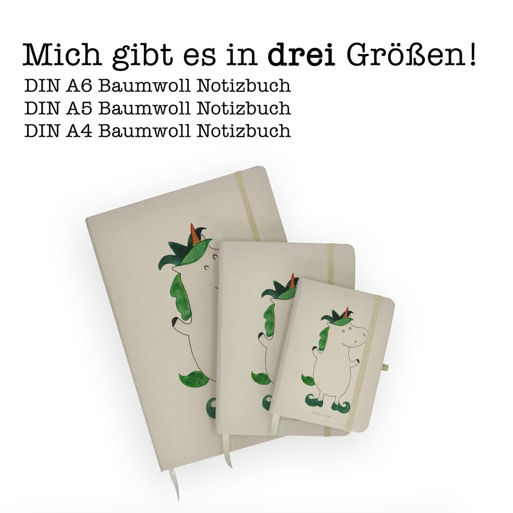 DIN A4 Baumwoll Notizbuch Einhorn Joker Notizen, Eintragebuch, Tagebuch, Notizblock, Adressbuch, Journal, Kladde, Skizzenbuch, Notizheft, Schreibbuch, Schreibheft, Einhorn, Einhörner, Einhorn Deko, Pegasus, Unicorn, Hofnarr, Kasper, Gaukler, Mittelalter