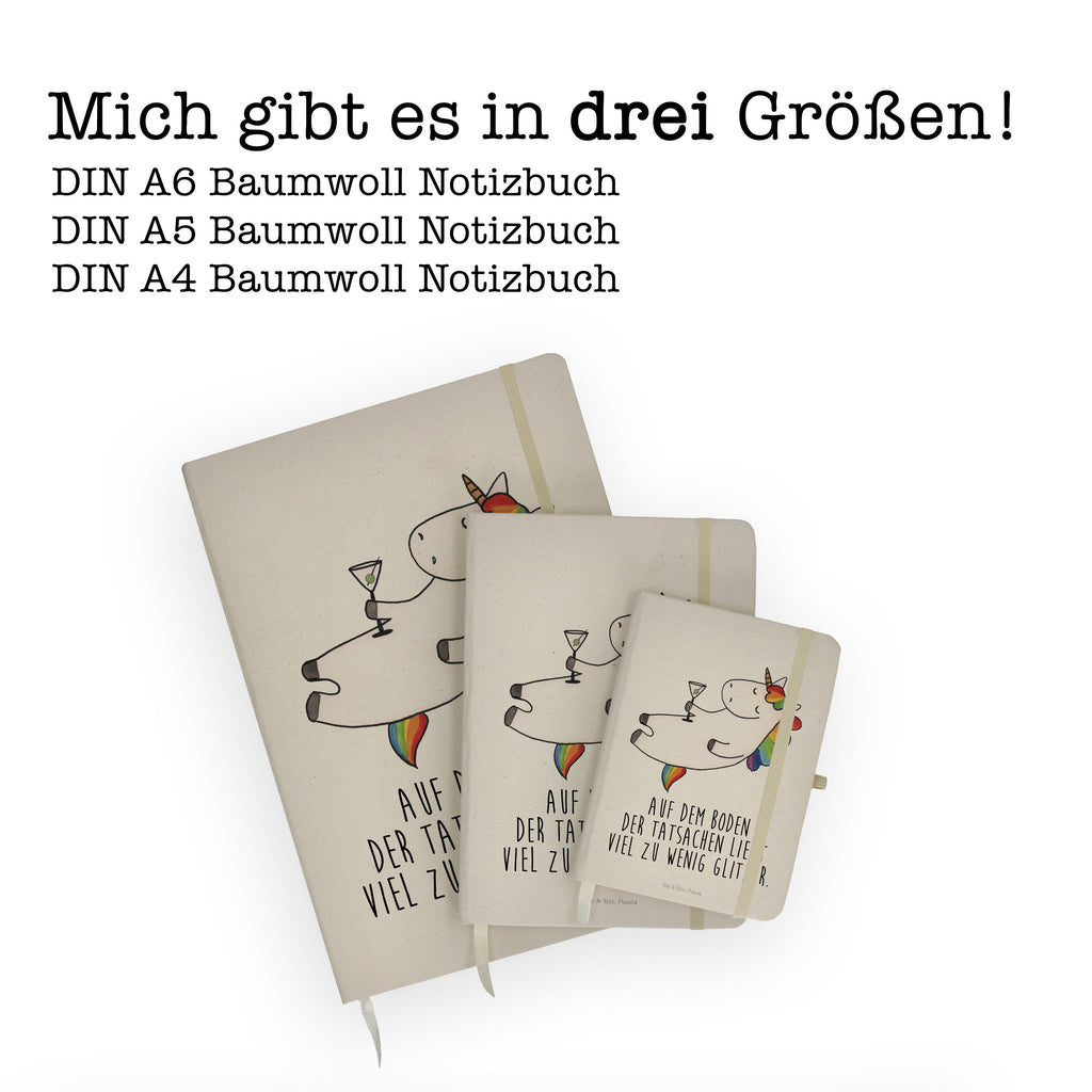 DIN A5 Baumwoll Notizbuch Einhorn Cocktail Notizen, Eintragebuch, Tagebuch, Notizblock, Adressbuch, Journal, Kladde, Skizzenbuch, Notizheft, Schreibbuch, Schreibheft, Einhorn, Einhörner, Einhorn Deko, Pegasus, Unicorn, Party, Spaß, Feiern, Caipirinha, Rum, Cuba Libre, Sekt, Freundin, Geburtstag, lustig, witzig, Spruch, Glitzer