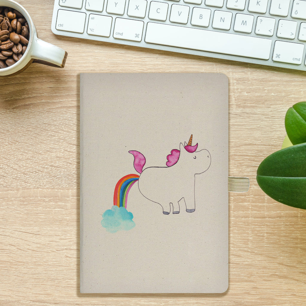DIN A5 Baumwoll Notizbuch Einhorn Pupsend Notizen, Eintragebuch, Tagebuch, Notizblock, Adressbuch, Journal, Kladde, Skizzenbuch, Notizheft, Schreibbuch, Schreibheft, Einhorn, Einhörner, Einhorn Deko, Pegasus, Unicorn, Pups, Regenbogen, Glitzer, Einhornpower, Erwachsenwerden, Spaß, lustig, Freundin