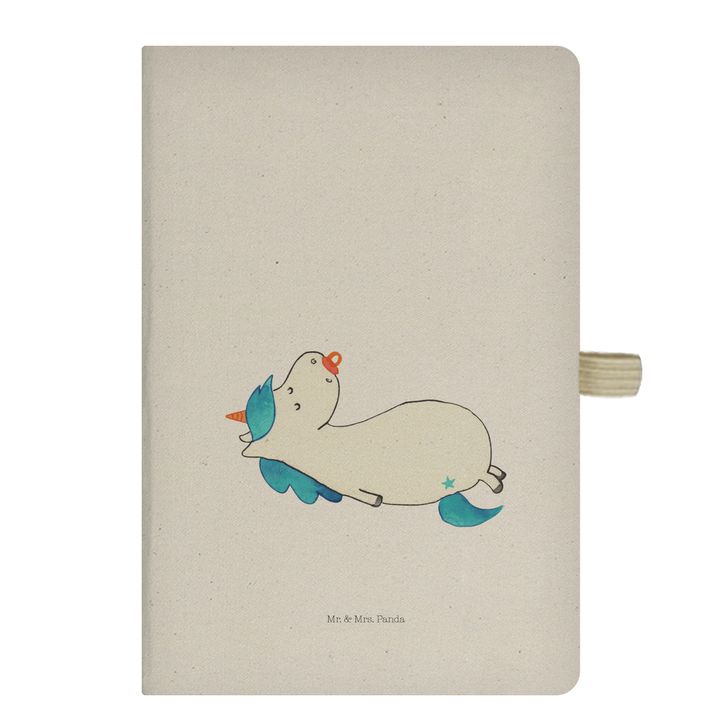 DIN A5 Baumwoll Notizbuch Einhorn Schnullie Notizen, Eintragebuch, Tagebuch, Notizblock, Adressbuch, Journal, Kladde, Skizzenbuch, Notizheft, Schreibbuch, Schreibheft, Einhorn, Einhörner, Einhorn Deko, Pegasus, Unicorn, Baby, Kleinkind, Geburt, Geburtstag, Säugling, Schnuller, Geschenk Geburt, Mutter, Mama