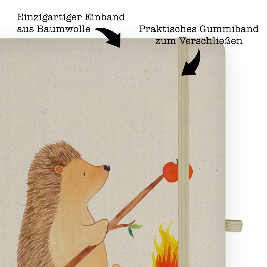 DIN A4 Baumwoll Notizbuch Igel grillt Notizen, Eintragebuch, Tagebuch, Notizblock, Adressbuch, Journal, Kladde, Skizzenbuch, Notizheft, Schreibbuch, Schreibheft, Tiermotive, Gute Laune, lustige Sprüche, Tiere, Igel, Grillen, Ziele, Motivation, arbeitslos, Sinn des Lebens, Spruch