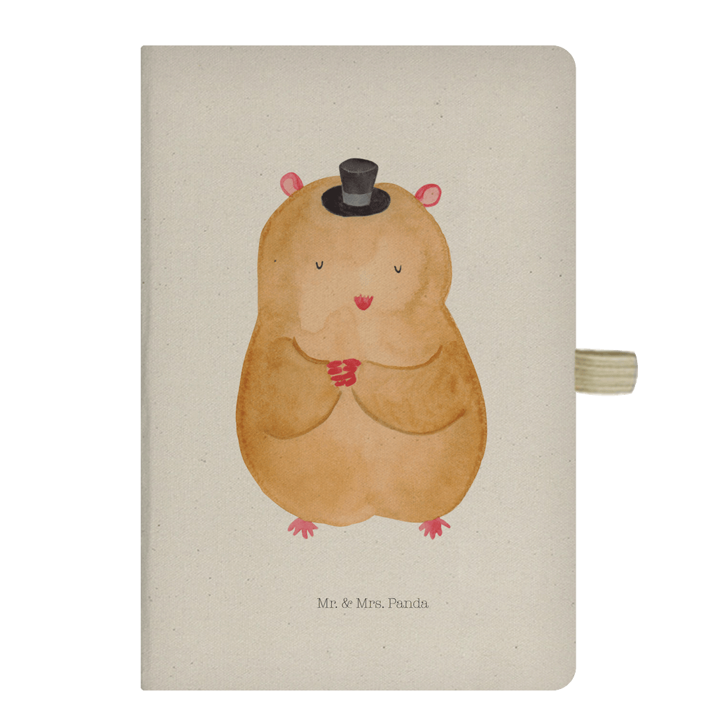 DIN A5 Baumwoll Notizbuch Hamster mit Hut Notizen, Eintragebuch, Tagebuch, Notizblock, Adressbuch, Journal, Kladde, Skizzenbuch, Notizheft, Schreibbuch, Schreibheft, Tiermotive, Gute Laune, lustige Sprüche, Tiere, Hamster, Hut, Magier, Zylinder, Zwerghamster, Zauberer, Houdini