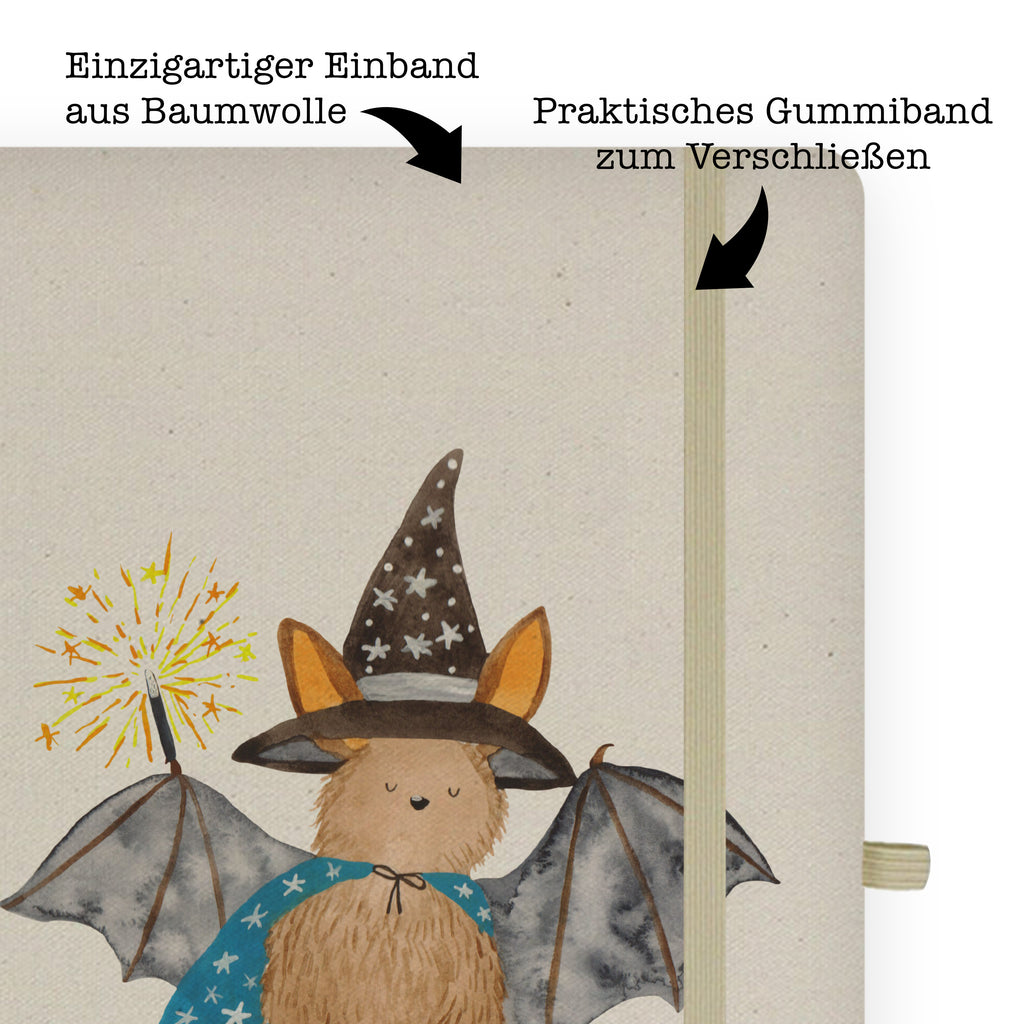 DIN A4 Baumwoll Notizbuch Fledermaus Zauberer Notizen, Eintragebuch, Tagebuch, Notizblock, Adressbuch, Journal, Kladde, Skizzenbuch, Notizheft, Schreibbuch, Schreibheft, Tiermotive, Gute Laune, lustige Sprüche, Tiere, Fledermaus, Fledermäuse, Zauberer, Magier, Frauen, reinsteigern