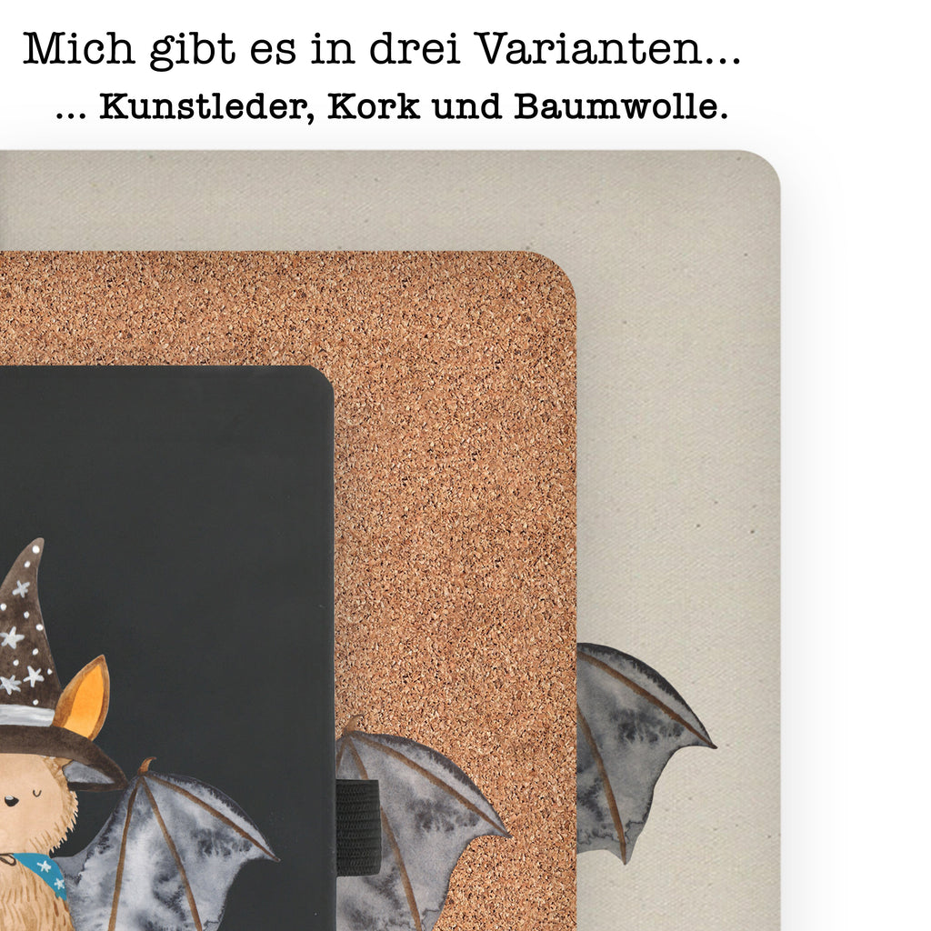 DIN A4 Baumwoll Notizbuch Fledermaus Zauberer Notizen, Eintragebuch, Tagebuch, Notizblock, Adressbuch, Journal, Kladde, Skizzenbuch, Notizheft, Schreibbuch, Schreibheft, Tiermotive, Gute Laune, lustige Sprüche, Tiere, Fledermaus, Fledermäuse, Zauberer, Magier, Frauen, reinsteigern