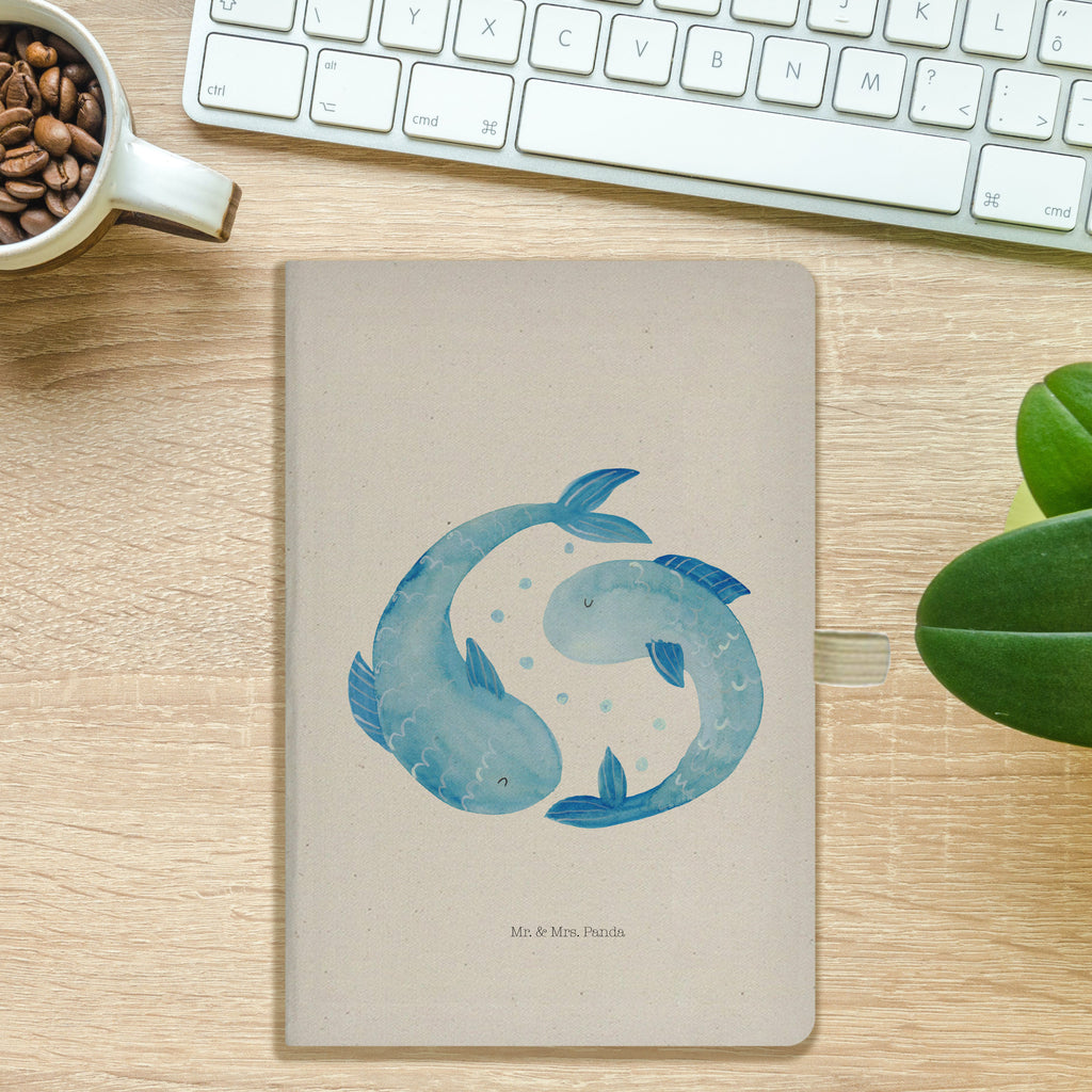 DIN A5 Baumwoll Notizbuch Sternzeichen Fische Notizen, Eintragebuch, Tagebuch, Notizblock, Adressbuch, Journal, Kladde, Skizzenbuch, Notizheft, Schreibbuch, Schreibheft, Tierkreiszeichen, Sternzeichen, Horoskop, Astrologie, Aszendent, Fisch, Fische Geschenk, Fische Sternzeichen, Fische Sternbild, Geschenk Februar, Geschenk März, Geburtstag Februar, Geburtstag März