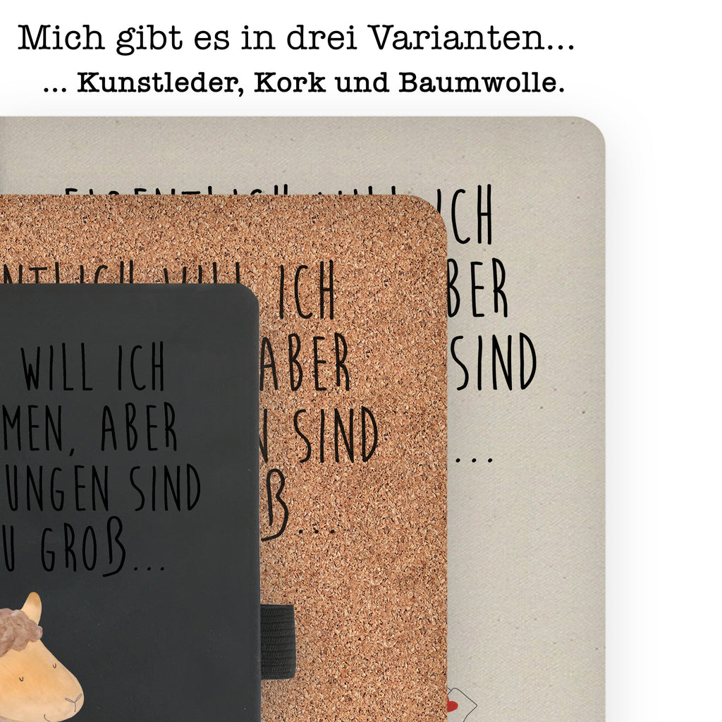 DIN A4 Baumwoll Notizbuch Alpaka Fahne Notizen, Eintragebuch, Tagebuch, Notizblock, Adressbuch, Journal, Kladde, Skizzenbuch, Notizheft, Schreibbuch, Schreibheft, Alpaka, Lama, Alpakas, Lamas, Liebe