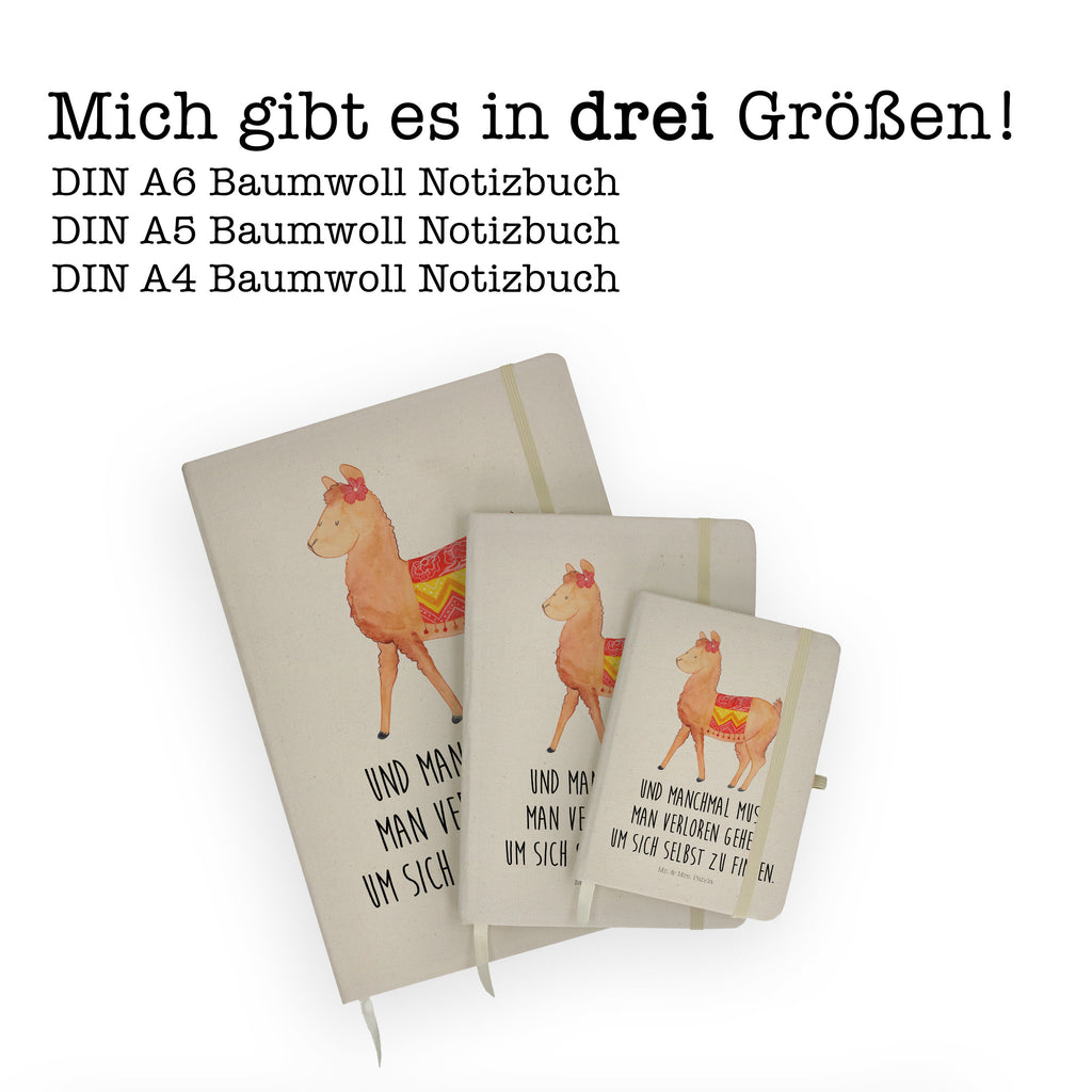 DIN A5 Baumwoll Notizbuch Alpaka stolz Notizen, Eintragebuch, Tagebuch, Notizblock, Adressbuch, Journal, Kladde, Skizzenbuch, Notizheft, Schreibbuch, Schreibheft, Alpaka, Lama