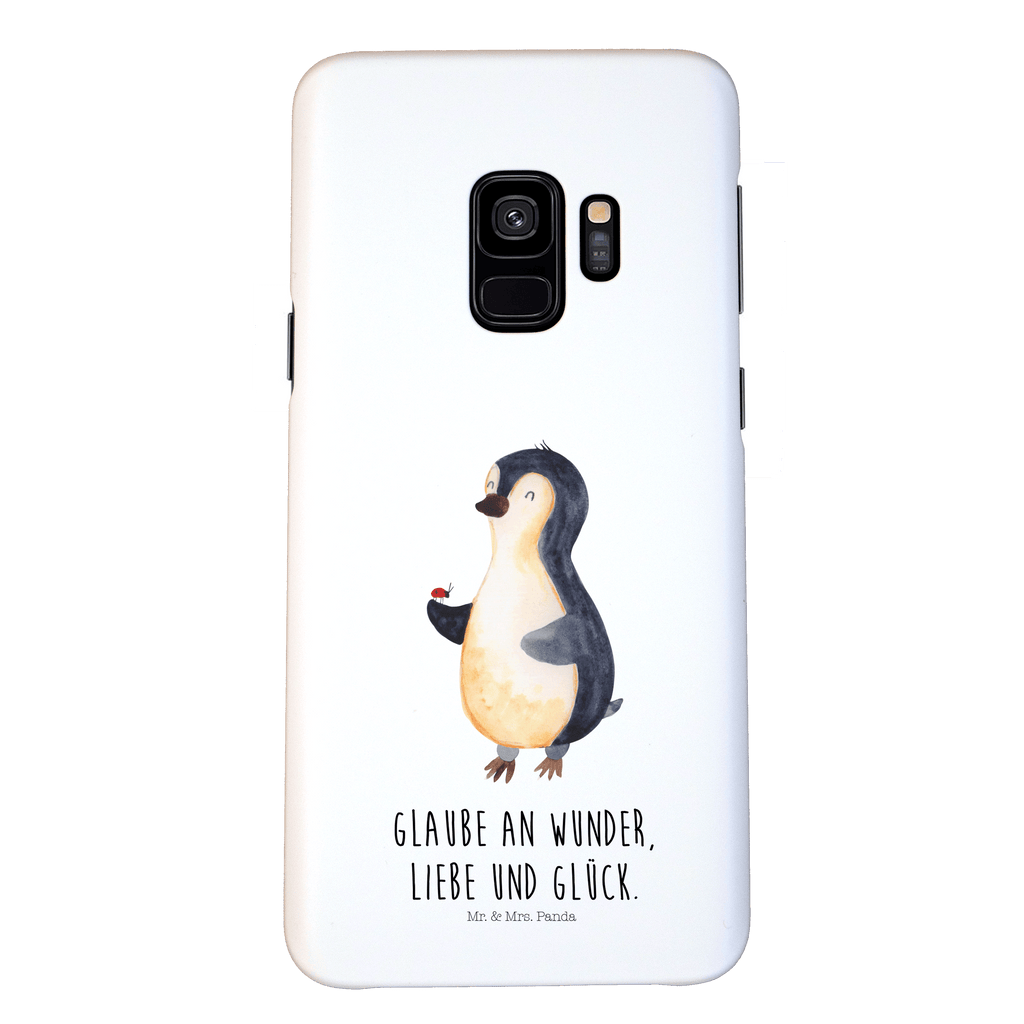 Samsung Galaxy S9 Handyhülle Pinguin Marienkäfer Samsung Galaxy S9, Handyhülle, Smartphone Hülle, Handy Case, Handycover, Hülle, Pinguin, Pinguine, Marienkäfer, Liebe, Wunder, Glück, Freude, Lebensfreude