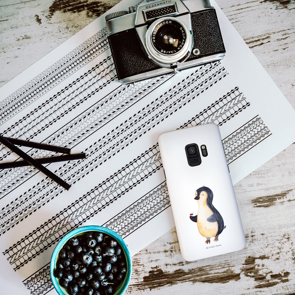Samsung Galaxy S9 Handyhülle Pinguin Marienkäfer Samsung Galaxy S9, Handyhülle, Smartphone Hülle, Handy Case, Handycover, Hülle, Pinguin, Pinguine, Marienkäfer, Liebe, Wunder, Glück, Freude, Lebensfreude