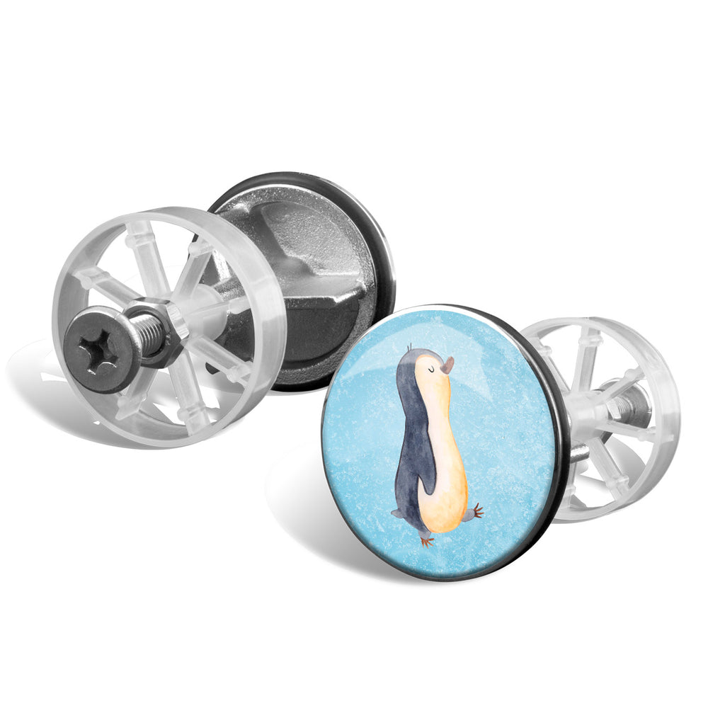 Waschbecken Stöpsel Pinguin marschierend Abflussstöpsel, Stöpsel, Waschbecken, Ablaufgarnitur, Waschbecken Stopfen, Pinguin, Pinguine, Frühaufsteher, Langschläfer, Bruder, Schwester, Familie