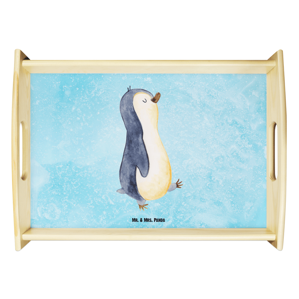 Serviertablett Pinguin marschierend Tablett, Holztablett, Küchentablett, Dekotablett, Frühstückstablett, Pinguin, Pinguine, Frühaufsteher, Langschläfer, Bruder, Schwester, Familie