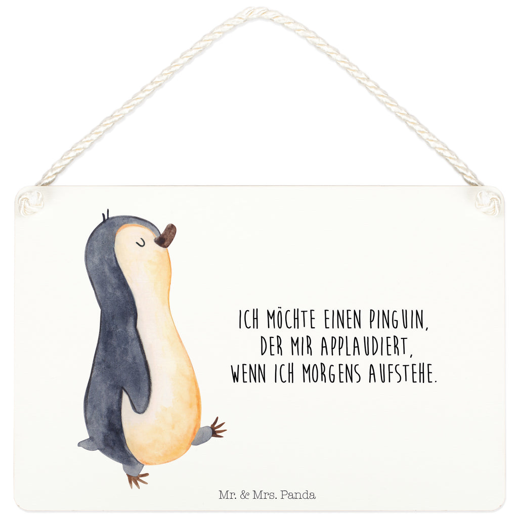 Deko Schild Pinguin marschierend Dekoschild, Deko Schild, Schild, Tür Schild, Türschild, Holzschild, Wandschild, Wanddeko, Pinguin, Pinguine, Frühaufsteher, Langschläfer, Bruder, Schwester, Familie