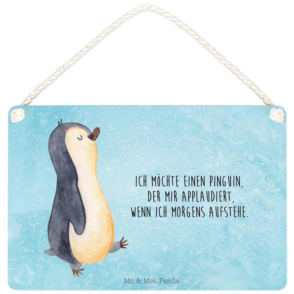 Deko Schild Pinguin marschierend Dekoschild, Deko Schild, Schild, Tür Schild, Türschild, Holzschild, Wandschild, Wanddeko, Pinguin, Pinguine, Frühaufsteher, Langschläfer, Bruder, Schwester, Familie