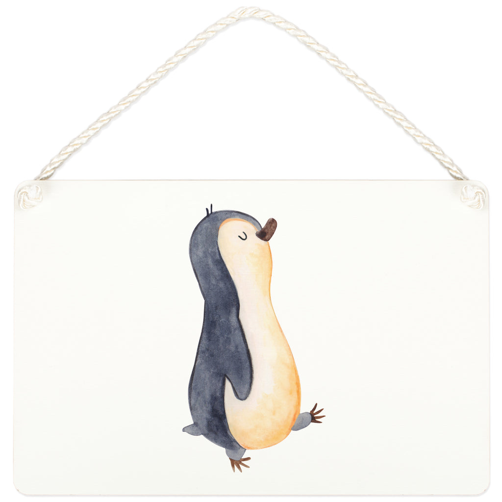 Deko Schild Pinguin marschierend Dekoschild, Deko Schild, Schild, Tür Schild, Türschild, Holzschild, Wandschild, Wanddeko, Pinguin, Pinguine, Frühaufsteher, Langschläfer, Bruder, Schwester, Familie