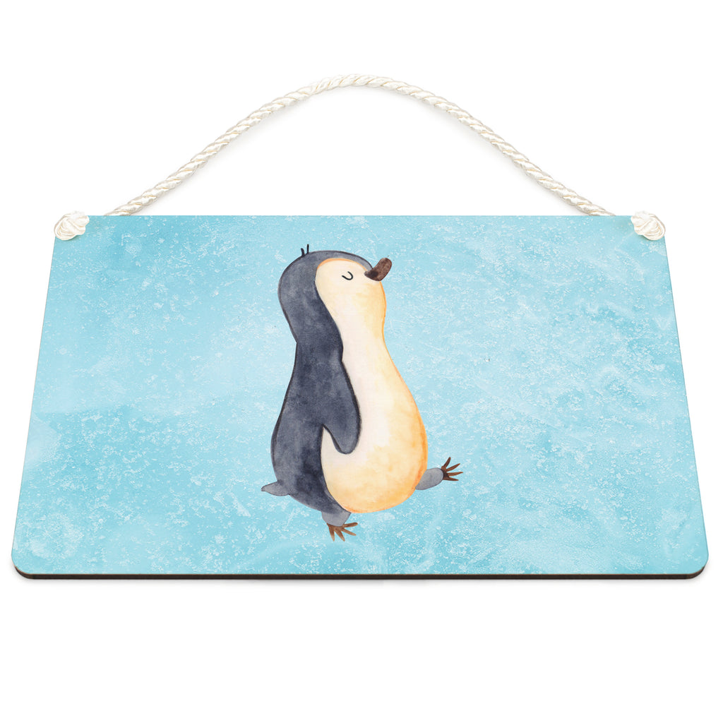 Deko Schild Pinguin marschierend Dekoschild, Deko Schild, Schild, Tür Schild, Türschild, Holzschild, Wandschild, Wanddeko, Pinguin, Pinguine, Frühaufsteher, Langschläfer, Bruder, Schwester, Familie