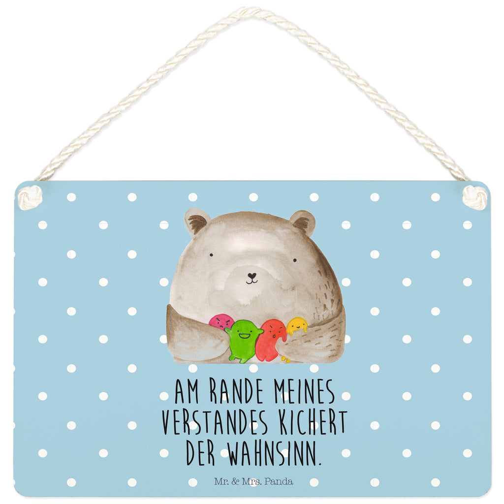 Deko Schild Bär Gefühl Bär, Wahnsinn, Verrückt, Durchgedreht Dekoschild, Deko Schild, Schild, Tür Schild, Türschild, Holzschild, Wandschild, Wanddeko  Bär, Teddy, Teddybär
