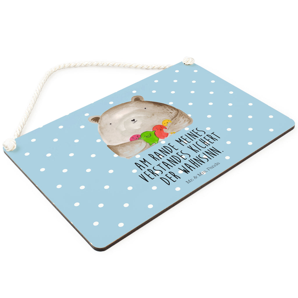Deko Schild Bär Gefühl Bär, Wahnsinn, Verrückt, Durchgedreht Dekoschild, Deko Schild, Schild, Tür Schild, Türschild, Holzschild, Wandschild, Wanddeko  Bär, Teddy, Teddybär