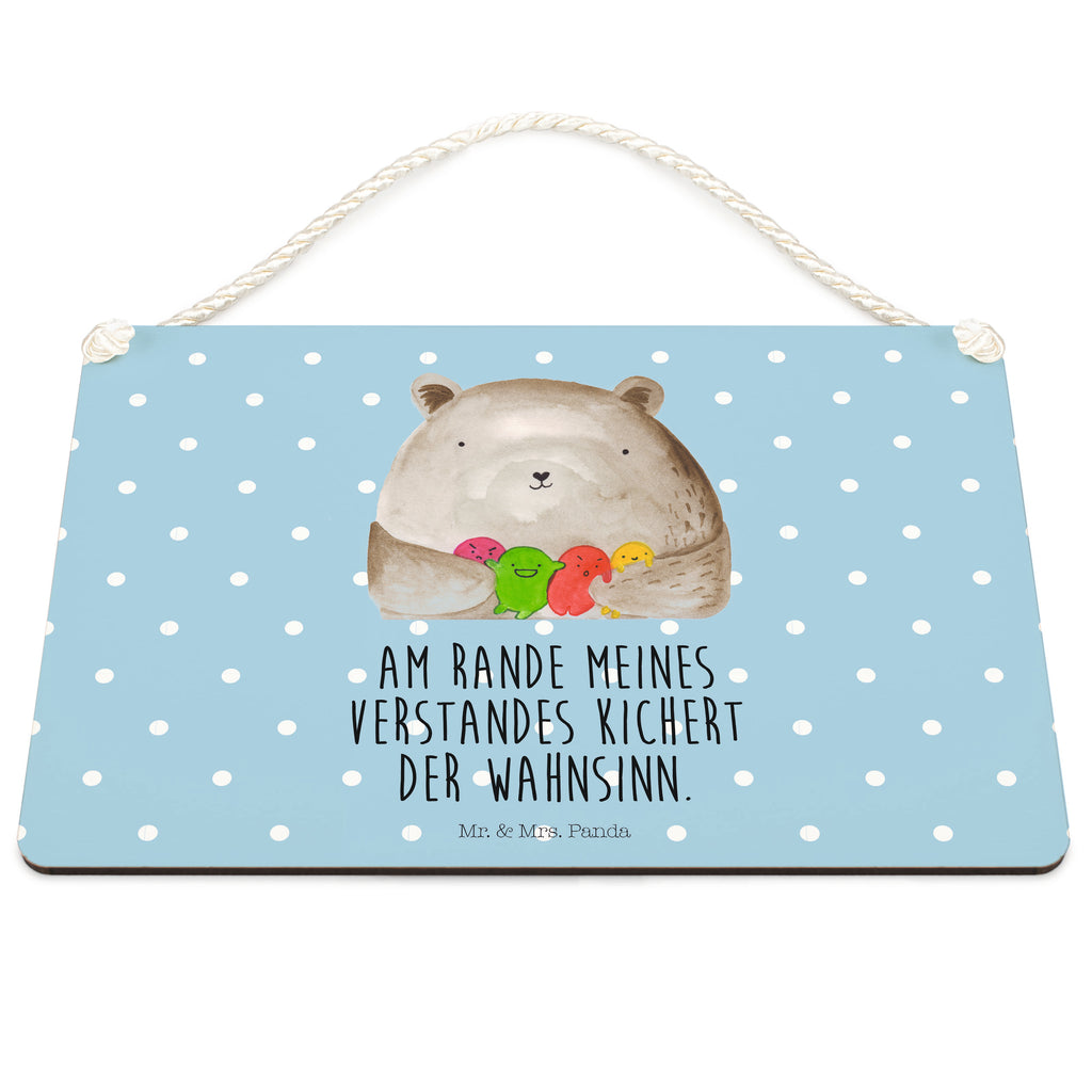 Deko Schild Bär Gefühl Bär, Wahnsinn, Verrückt, Durchgedreht Dekoschild, Deko Schild, Schild, Tür Schild, Türschild, Holzschild, Wandschild, Wanddeko  Bär, Teddy, Teddybär