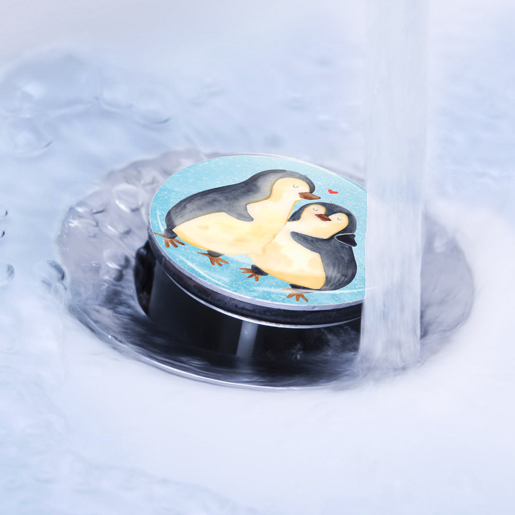 Waschbecken Stöpsel Pinguin umarmend Abflussstöpsel, Stöpsel, Waschbecken, Ablaufgarnitur, Waschbecken Stopfen, Pinguin, Liebe, Liebespaar, Liebesbeweis, Liebesgeschenk, Verlobung, Jahrestag, Hochzeitstag, Hochzeit, Hochzeitsgeschenk