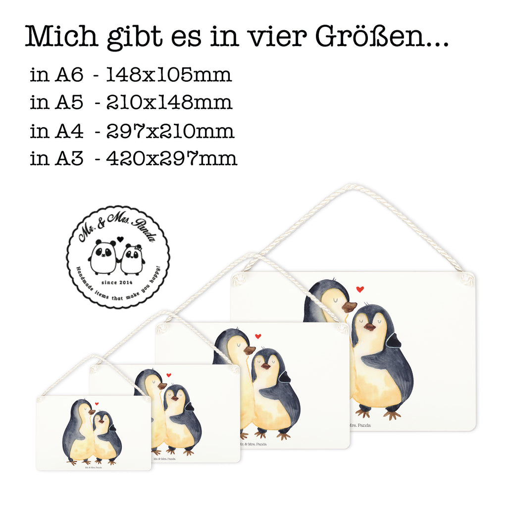 Deko Schild Pinguin umarmend Dekoschild, Deko Schild, Schild, Tür Schild, Türschild, Holzschild, Wandschild, Wanddeko, Pinguin, Liebe, Liebespaar, Liebesbeweis, Liebesgeschenk, Verlobung, Jahrestag, Hochzeitstag, Hochzeit, Hochzeitsgeschenk