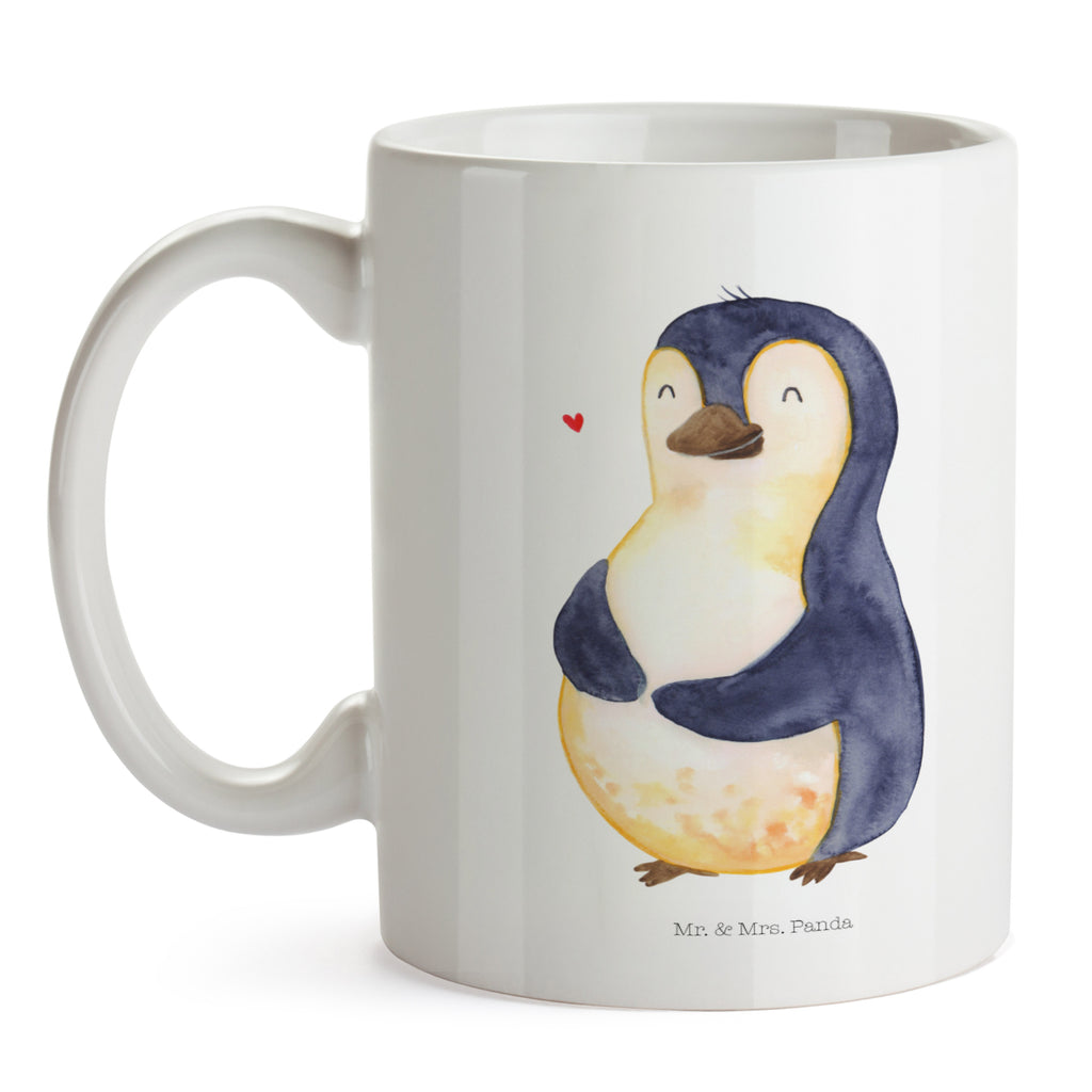 Tasse Pinguin Diät Pinguin, Pinguine, Diät, Abnehmen, Abspecken, Gewicht, Motivation, Selbstliebe, Körperliebe, Selbstrespekt Becher, Kaffeetasse, Kaffeebecher, Tee, Frühstück, Büro  Pinguin
