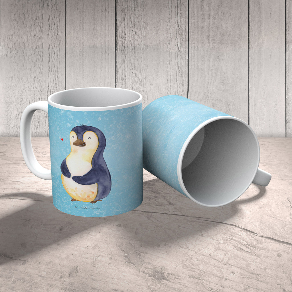 Tasse Pinguin Diät Pinguin, Pinguine, Diät, Abnehmen, Abspecken, Gewicht, Motivation, Selbstliebe, Körperliebe, Selbstrespekt Becher, Kaffeetasse, Kaffeebecher, Tee, Frühstück, Büro  Pinguin