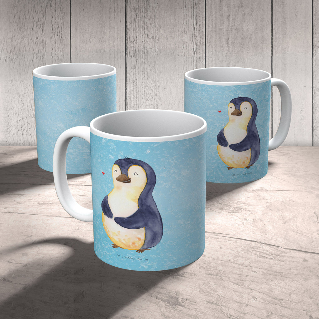Tasse Pinguin Diät Pinguin, Pinguine, Diät, Abnehmen, Abspecken, Gewicht, Motivation, Selbstliebe, Körperliebe, Selbstrespekt Becher, Kaffeetasse, Kaffeebecher, Tee, Frühstück, Büro  Pinguin