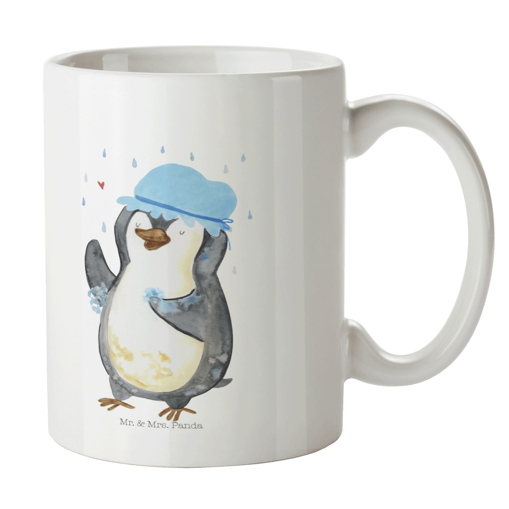 Tasse Pinguin duscht