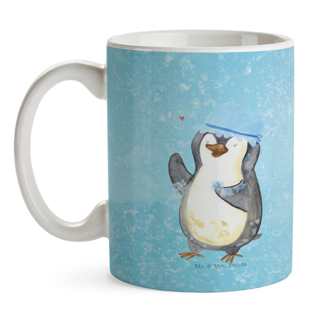 Tasse Pinguin duscht