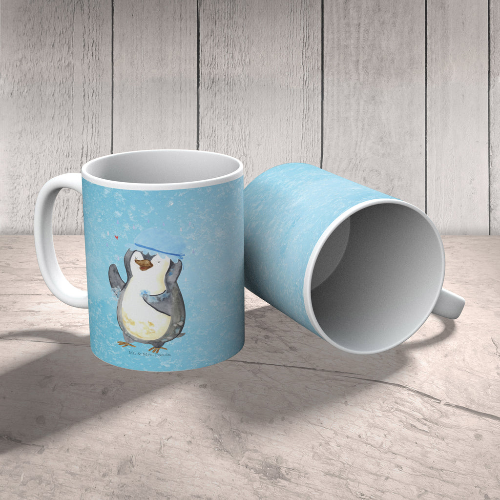 Tasse Pinguin duscht