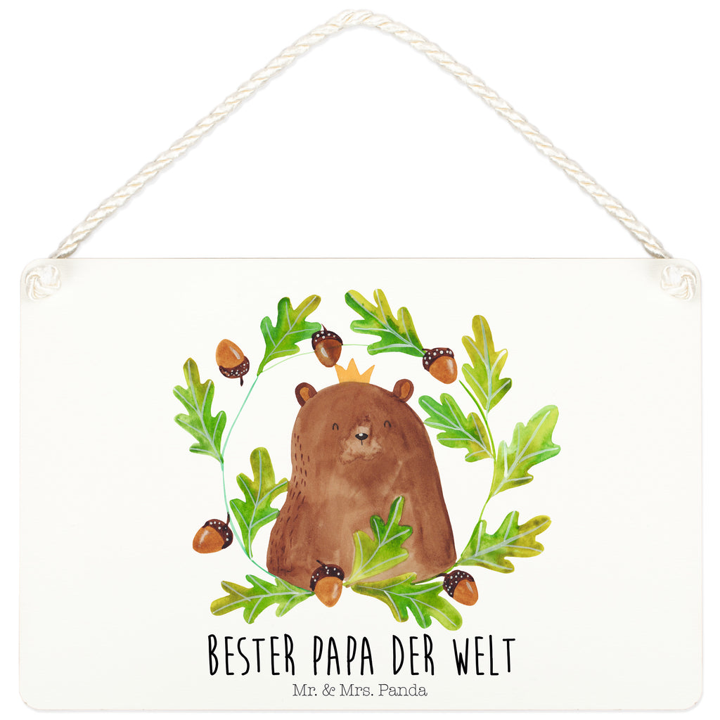 Deko Schild Bär König Papa, Bär, Papa Bär, bester Vater, bester Papa, weltbester Papa, Vatertag, Vater, Dad, Daddy, Papi, Dekoschild, Deko Schild, Schild, Tür Schild, Türschild, Holzschild, Wandschild, Wanddeko  Bär, Teddy, Teddybär