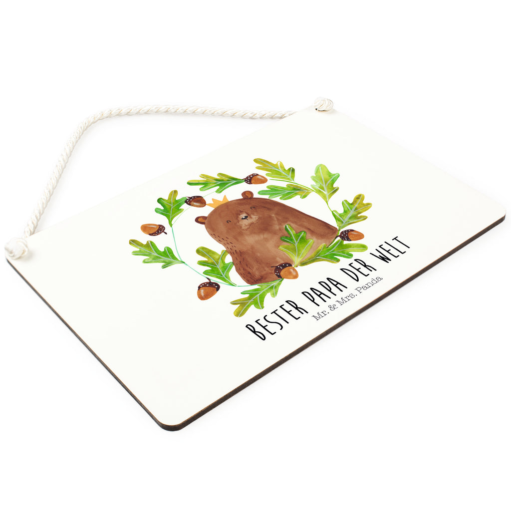 Deko Schild Bär König Papa, Bär, Papa Bär, bester Vater, bester Papa, weltbester Papa, Vatertag, Vater, Dad, Daddy, Papi, Dekoschild, Deko Schild, Schild, Tür Schild, Türschild, Holzschild, Wandschild, Wanddeko  Bär, Teddy, Teddybär