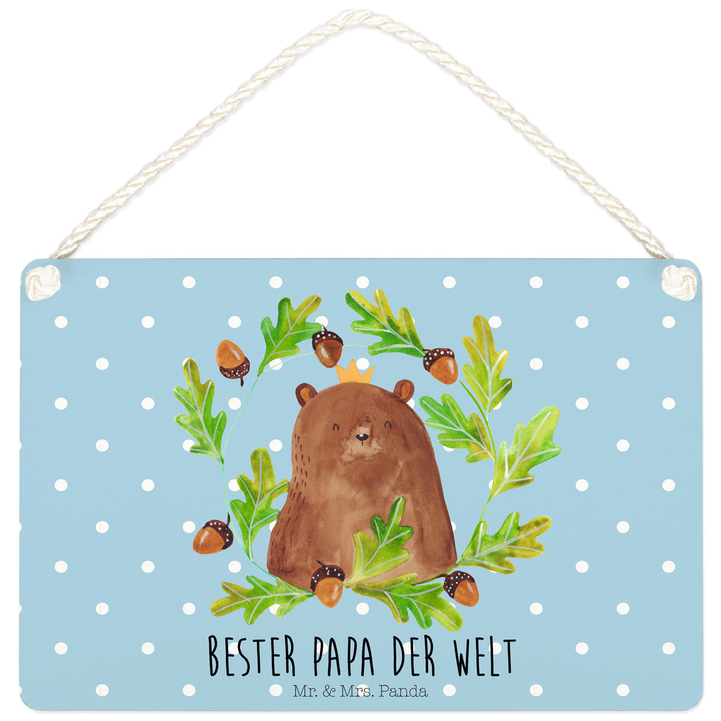 Deko Schild Bär König Papa, Bär, Papa Bär, bester Vater, bester Papa, weltbester Papa, Vatertag, Vater, Dad, Daddy, Papi, Dekoschild, Deko Schild, Schild, Tür Schild, Türschild, Holzschild, Wandschild, Wanddeko  Bär, Teddy, Teddybär