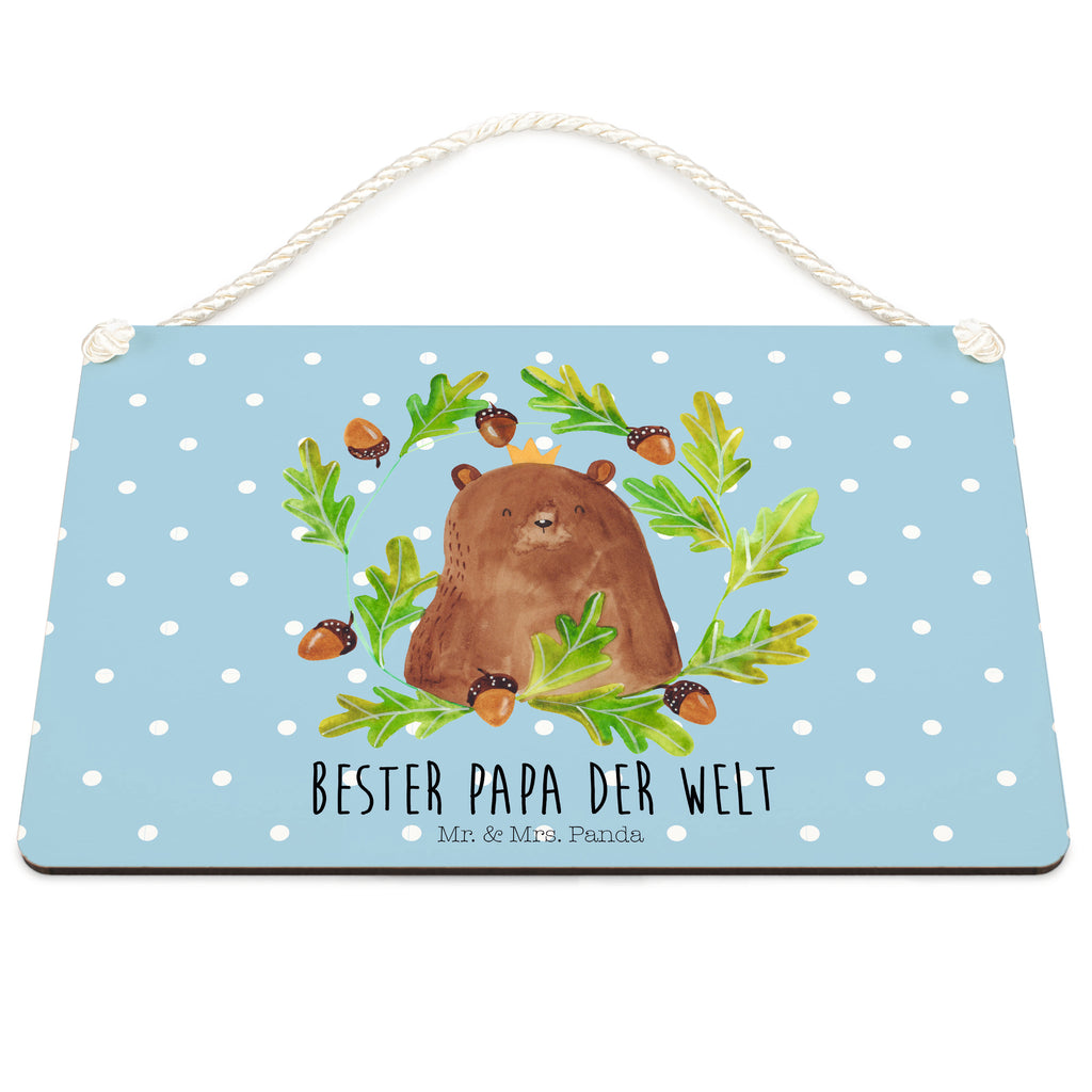 Deko Schild Bär König Papa, Bär, Papa Bär, bester Vater, bester Papa, weltbester Papa, Vatertag, Vater, Dad, Daddy, Papi, Dekoschild, Deko Schild, Schild, Tür Schild, Türschild, Holzschild, Wandschild, Wanddeko  Bär, Teddy, Teddybär