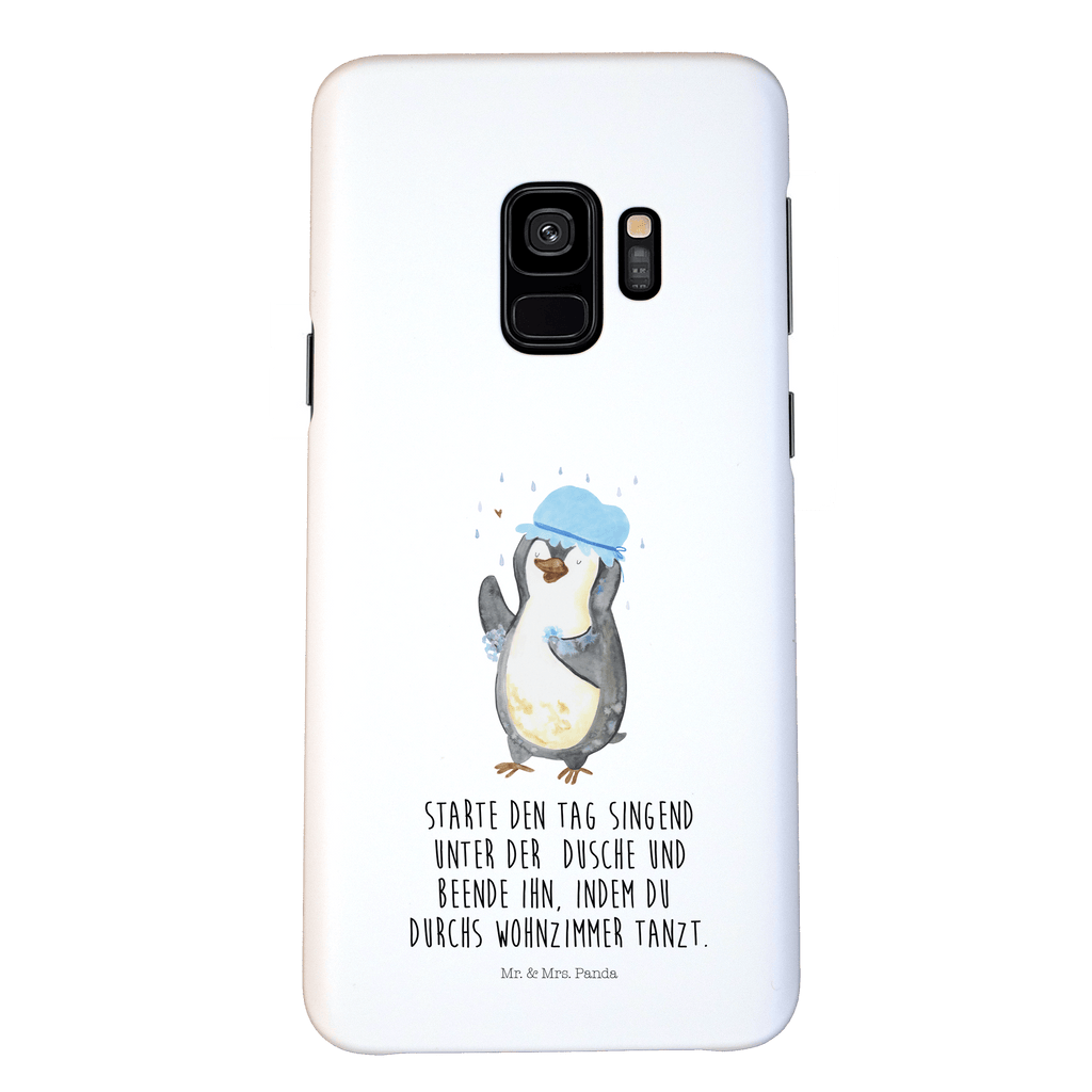 Samsung Galaxy S9 Handyhülle Pinguin duscht Samsung Galaxy S9, Handyhülle, Smartphone Hülle, Handy Case, Handycover, Hülle, Pinguin, Pinguine, Dusche, duschen, Lebensmotto, Motivation, Neustart, Neuanfang, glücklich sein