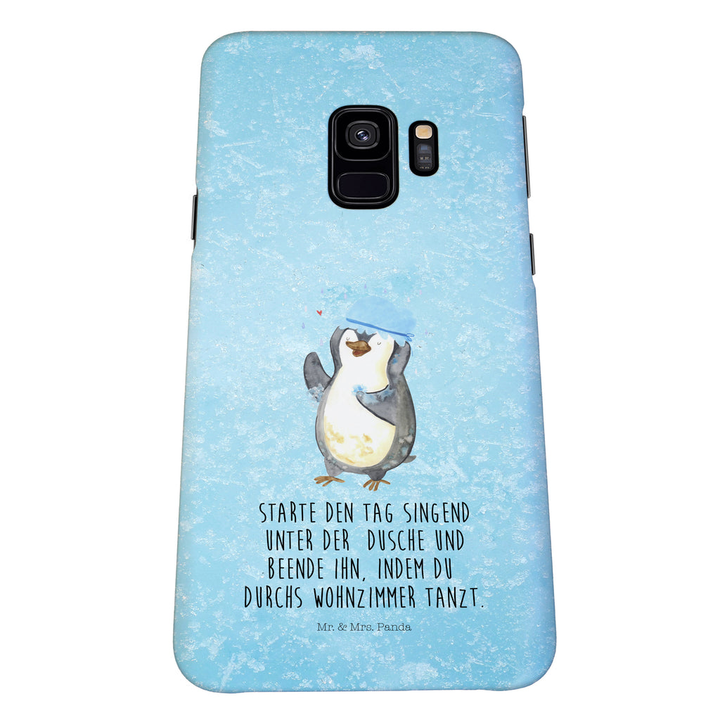 Samsung Galaxy S9 Handyhülle Pinguin duscht Samsung Galaxy S9, Handyhülle, Smartphone Hülle, Handy Case, Handycover, Hülle, Pinguin, Pinguine, Dusche, duschen, Lebensmotto, Motivation, Neustart, Neuanfang, glücklich sein