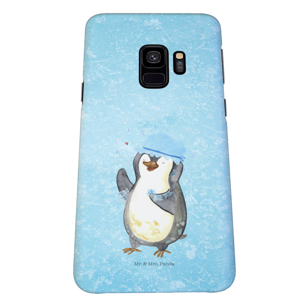 Samsung Galaxy S9 Handyhülle Pinguin duscht Samsung Galaxy S9, Handyhülle, Smartphone Hülle, Handy Case, Handycover, Hülle, Pinguin, Pinguine, Dusche, duschen, Lebensmotto, Motivation, Neustart, Neuanfang, glücklich sein